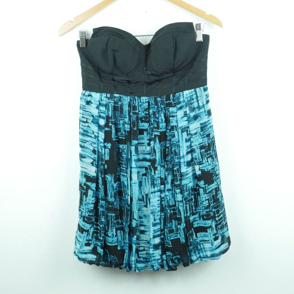 Y2K Bubble Hem Mini Dress Going Out Prom Hoco Bebe Small Vintage‎ Girlie Baddie
